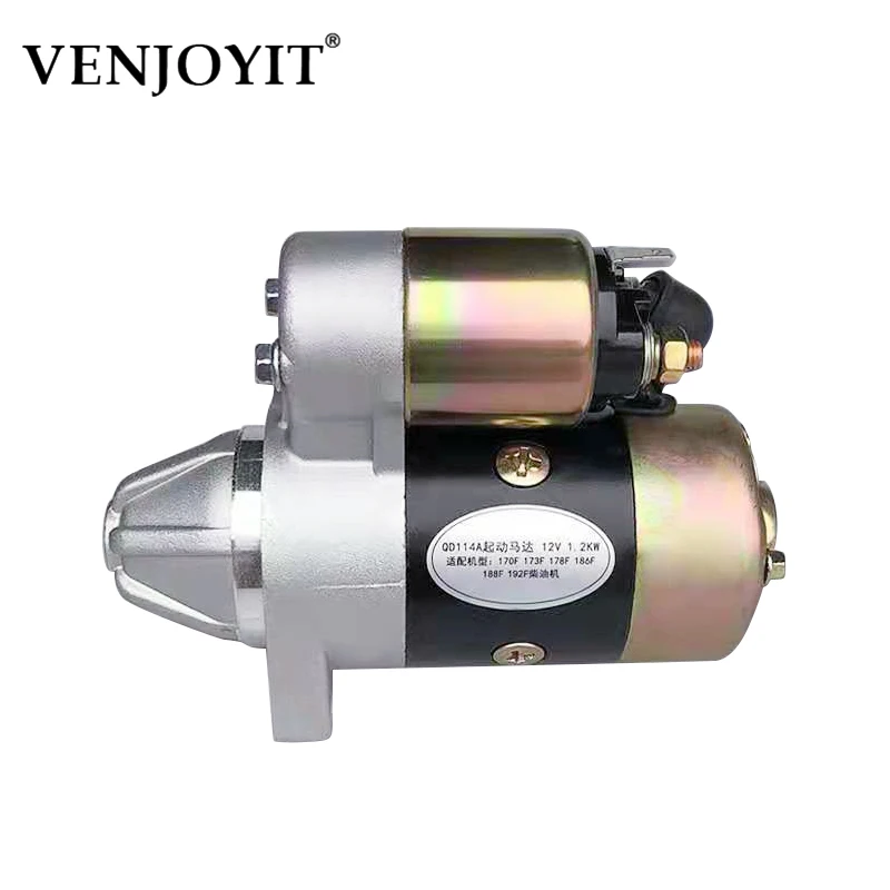 Avviamento Motore Diesel Pompa Motore Avviamento Elettrico Gruppo Elettrogeno Avviamento Motore 12V 1.2Kw Qd114A Y Pompa Motore Avviamento Motore Dies