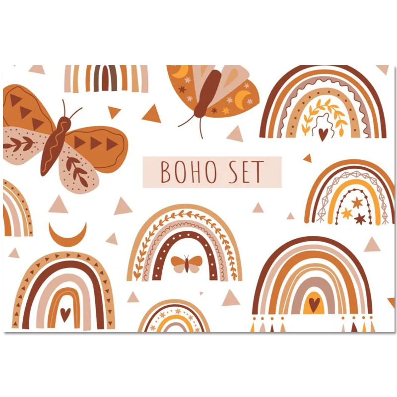 New Arrival Boho Rainbow Printing Canvas Painting Poster Home Decor