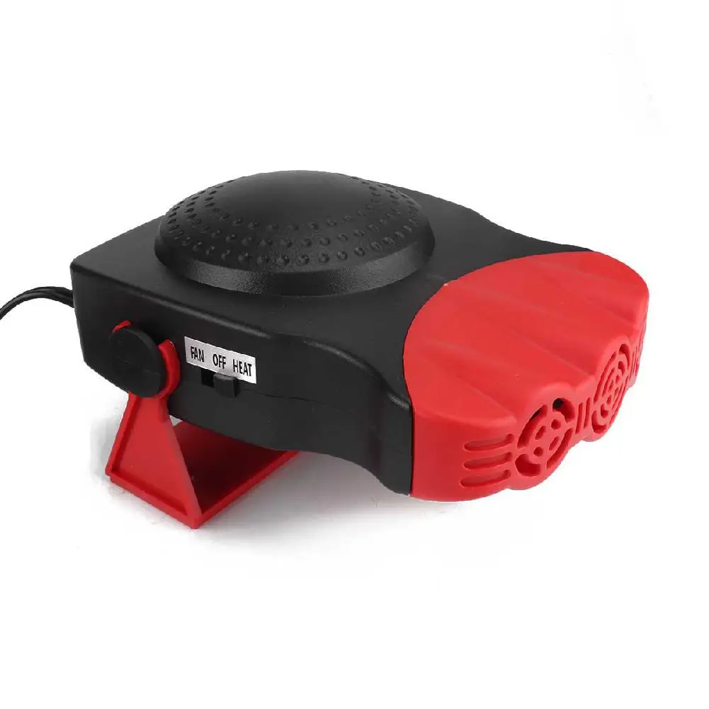 TWISTER.CK Portable Car Fan Electric Car Fan with Heating Function Defroster 12V 3-Outlet Plug Thermostat in Cigarette Lighter