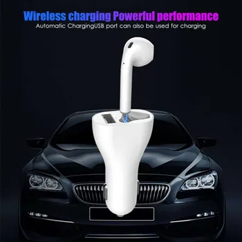 

Wireless Bluetooth Earphone USB Charging Car Charger Portable Lightweight
