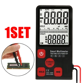 

ADMS7 Portable Digital Multimeter Auto AC/DC Voltage Meter Ohm Tester Kits Measuring Resistance Frequency with LCD Display