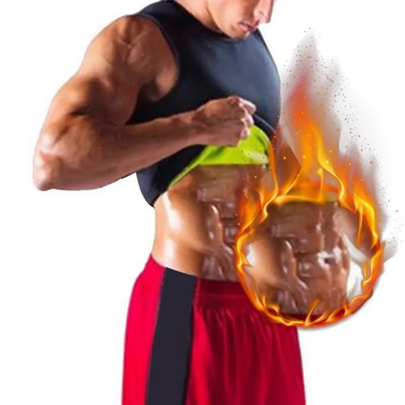 HEFLASHOR Shaper утягивающая для похудения рубашка талия тренажер корсет боди мужской жир сжигание тела формирователь жилет неопрен живот