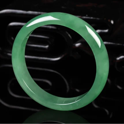 Zheru ювелирное изделие натуральный браслет из Бирмы jadeite 54-64 мм светильник зеленый