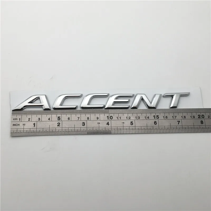 Хромированная Эмблема для заднего багажника автомобиля с надписью Word For ACCENT|symbol
