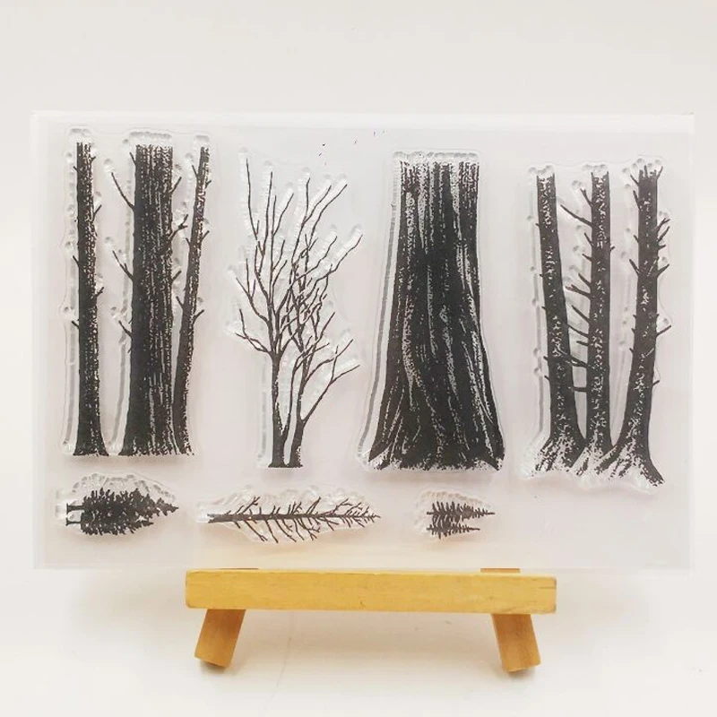ZFPARTY Lake/Forest Transparent Clear Silicone Stamp/Seal DIY scrapbooking/photo album Decorative sheets clear stamps,clear rubber stamps