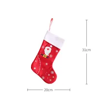Fabric Santa Claus Sock 5