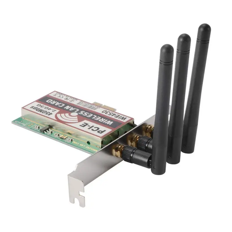 2,4G/5 Ghz Беспроводная 450Mbps PCI-E карта WiFi сетевая антенна LAN Ethernet AC990