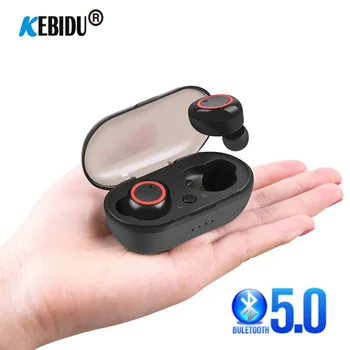 

Handsfree Bluetooth 5.0 Stereo TWS Headset HIFI Mini In-ear Sports Running Earphone Support iOS/Android Phones HD Call
