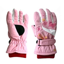 Для мальчиков и девочек снегоход зимние теплые лыжные перчатки спортивные Водонепроницаемый ветрозащитная зимняя рукавица Регулируемый лыжный ремень Лыжный Спорт Перчатки