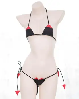 

Adult Bra Panty Lingerie Set Kawaii Lingerie Cupless Bra with Thong Women Lingerie Cosplay Cute Sexi Underwear Home Sleepwear