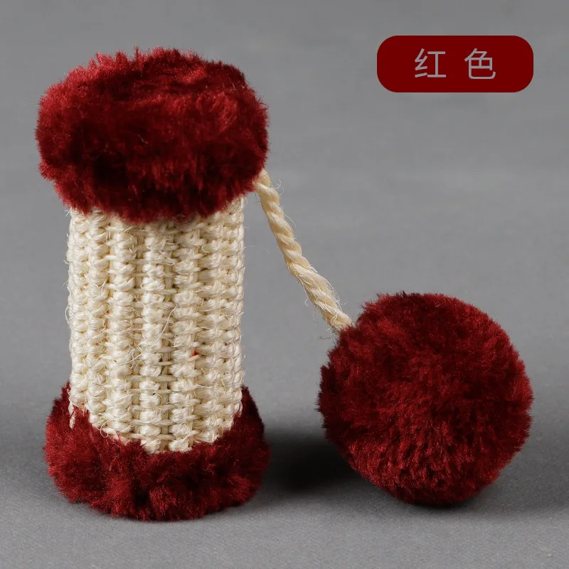 毛绒剑麻带铃铛手雷14