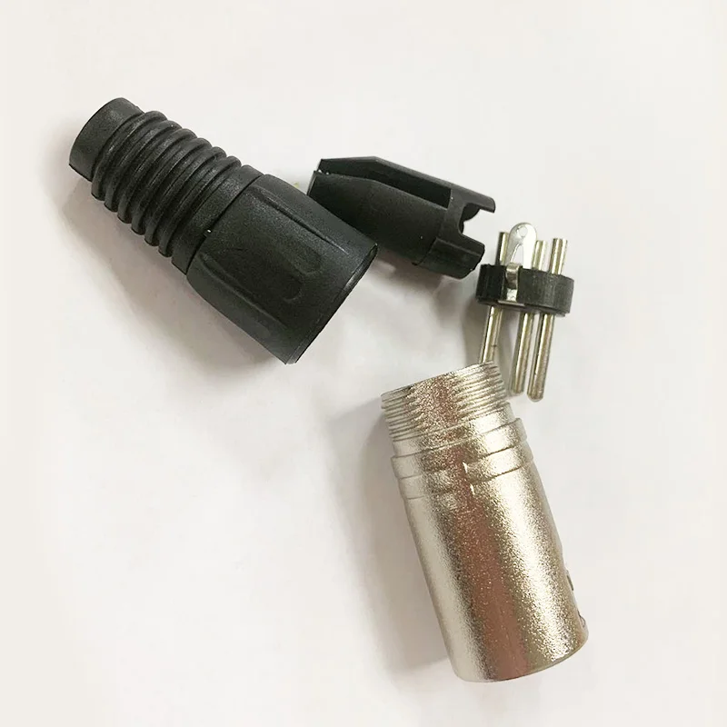 100 шт./лот 3 Pin XLR штекер разъем микрофон адаптер XLR кабель терминальный аудио разъем провода