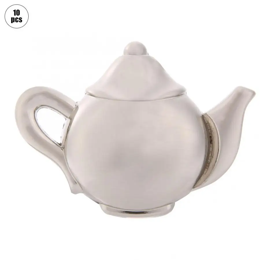 Kitchen Cabinet Handles 10pcs Antique Teapot Shape Zinc Alloy Pull Handle Knob for Drawer Closet Cupboard Cabinet