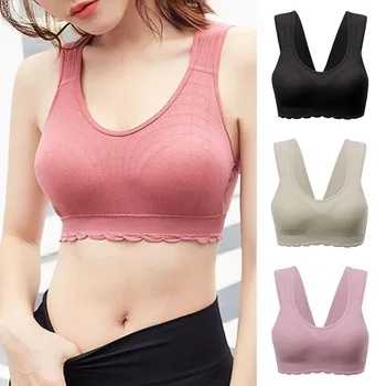 

Sexy Tube Top Bra No rims Underwears Style Sports Base Underwears Gym sports underwear with sponge chest pad