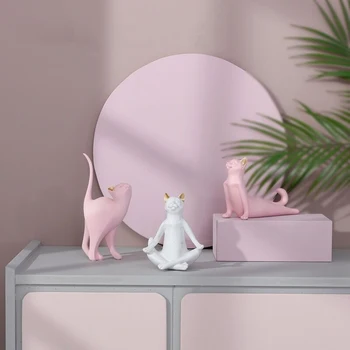 

hello cat kitty anime Pet furnishing articles jamaica Enchanting cat home decor sitting room creative knickknacks Animal statues