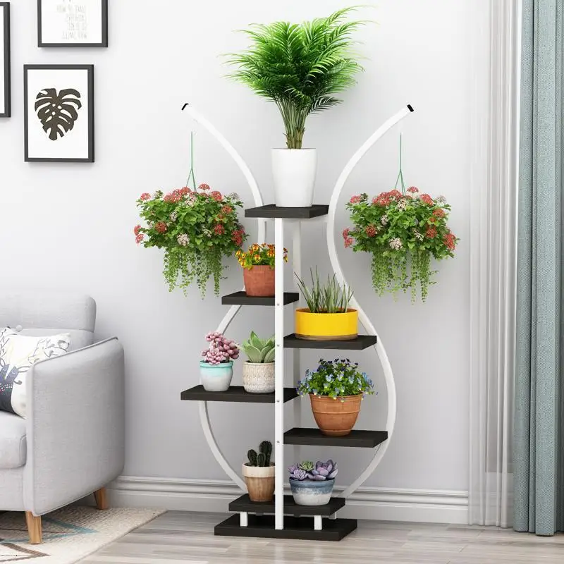 Version A Mueble Varanda Para дерево для Estanteria Plantas плантенреккен балкон открытый цветок стенд стойки Stojak Na Kwiaty завод полка - Цвет: Version A