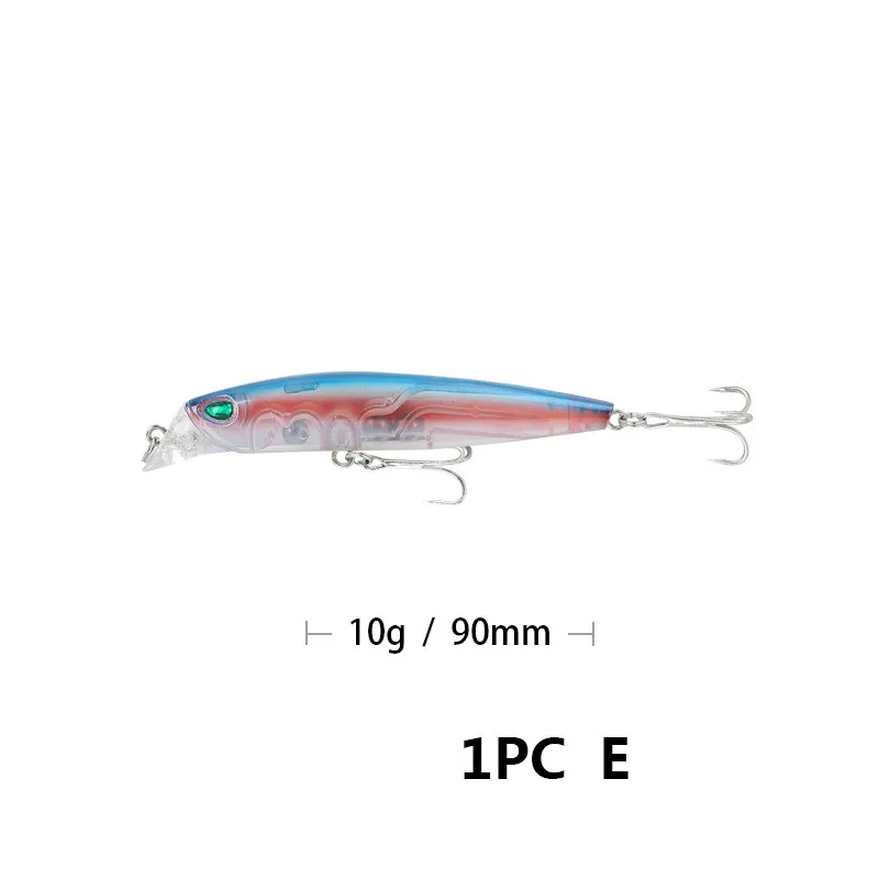 Высокое качество продукт Shoal Dive Hover Mino 10 г/9 см водная поверхность приманка рыболовная приманка Pesca японская Рыболовная Снасть - Цвет: E