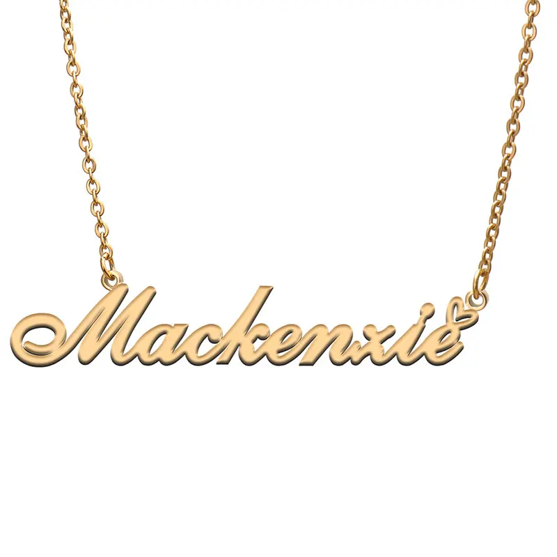 Name Necklace Personalized Gold Plated 