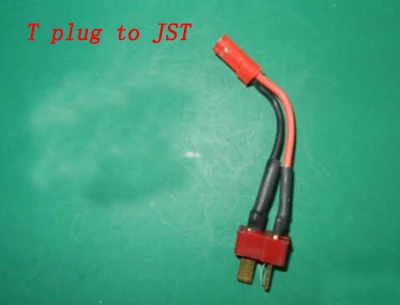 T plug to Jst 1 шт. 2-4S 2CH односторонний матовый ESC 12AX2 скорость дифференциальный 5 в 1.5A BEC для мини самолета RC Скорость лодки игрушки электронные - Цвет: T plug to Jst