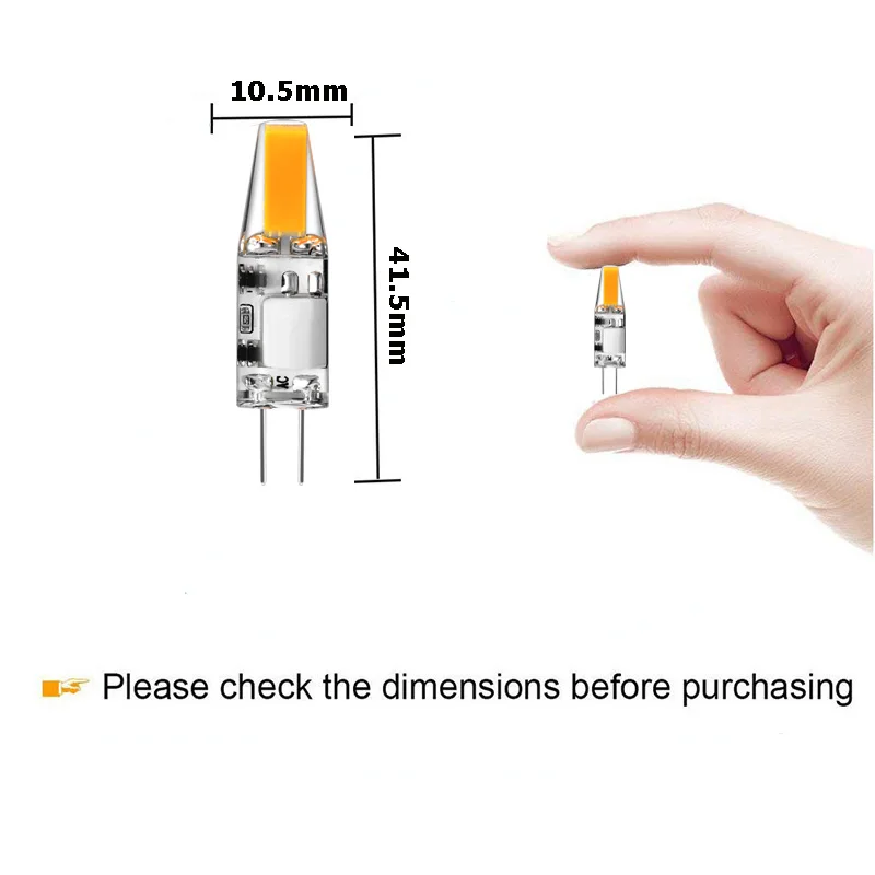 1.5W 2W 3W G4 LED 12V AC DC COB LED G4 Bulb Light Bulbs 360 Beam Angle Lampada Lampara Ampul Replace 15W 20W 30W Halogen Lamp