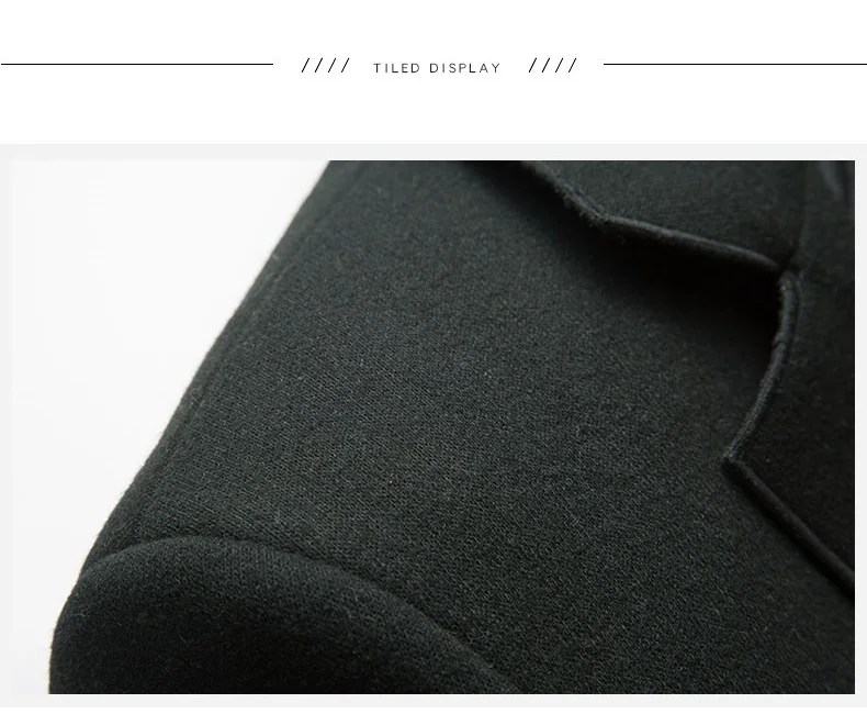 Aismz Winter Business Casual Men Single Breasted Long Wool Overcoat Mens Slim Thick Warm Jackets Trench Coat casaco masculino