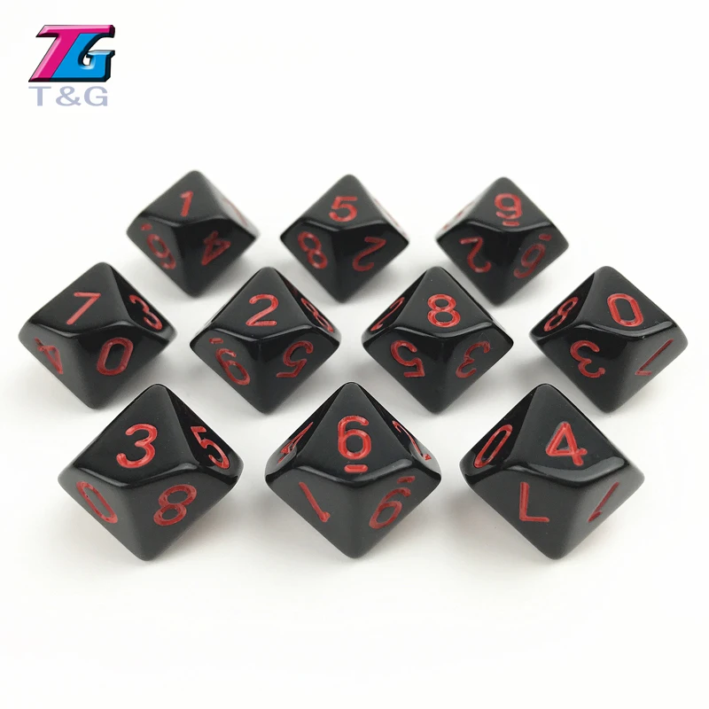 T & G разные стороны сплошной цвет черный X красный точки эффект портативный номер