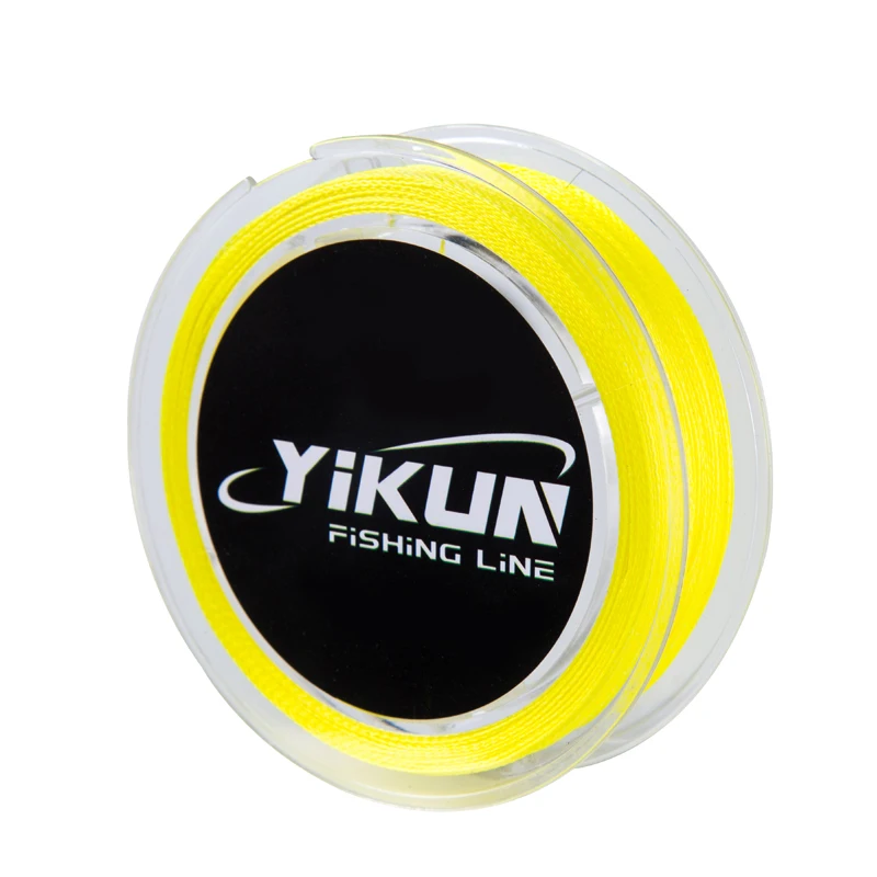 100 м бренд YIKUN оплетка леска 4 нити Multifilament PE плетеная леска - Цвет: Yellow