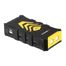 Многофункциональный автомобильный стартовый набор с разъемом US Plug, 14000 мАч, двойной USB внешний аккумулятор, аварийный усилитель аккумулятора, светодиодный фонарик