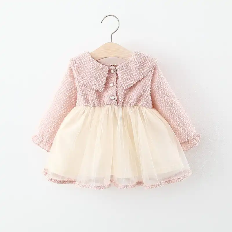 vestido manga longa para bebe