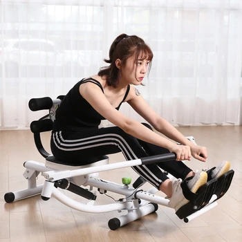 

SLL rowing machine double oar hydraulic variable resistance multifunctional folding rowing machine consumer and commercial