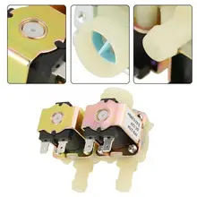 DN20 G3/4N/C 2-голова водный Впускной Электрический соленоид клапан входной для стиральной машины клапан DC12V нормально закрытый Тип двойная головка клапана