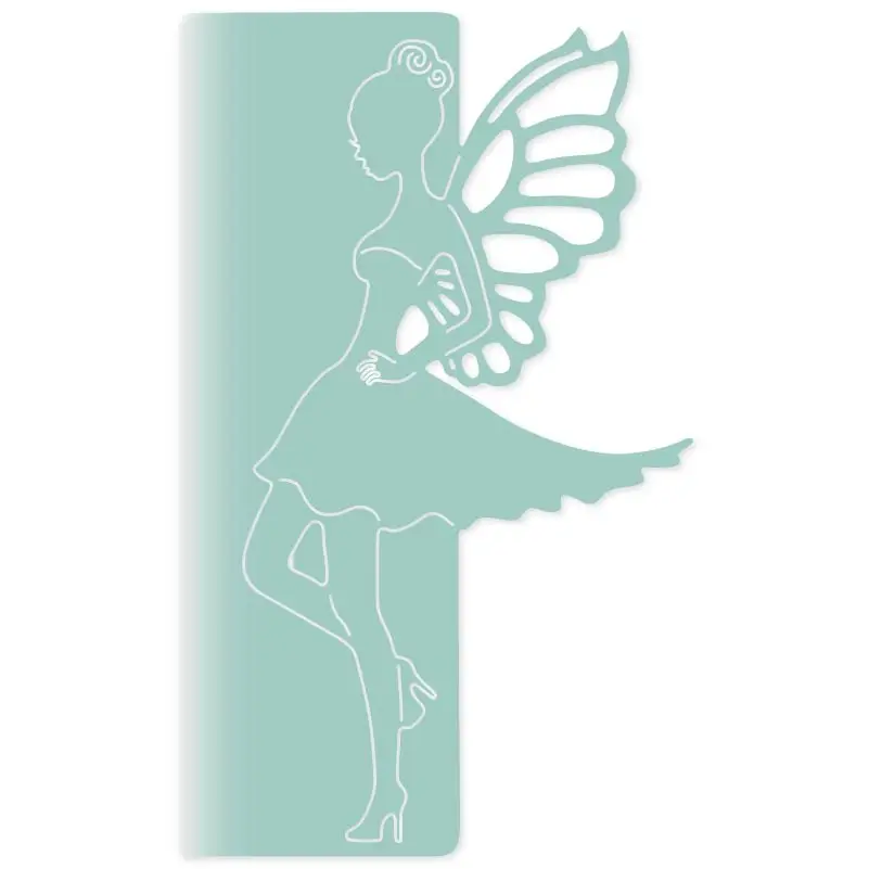 

Butterfly Fairy Girl 155*95mm Metal Cutting Dies Scrapbooking for Card making DIY Embossing stencil Cut Craft Die 2019