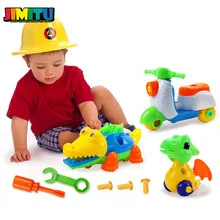 Пластиковые 3D DIY Съемные комбинированные сборки hands-on возможности упражнения гайка инструмент Развивающие игрушки для детей 3-6 лет