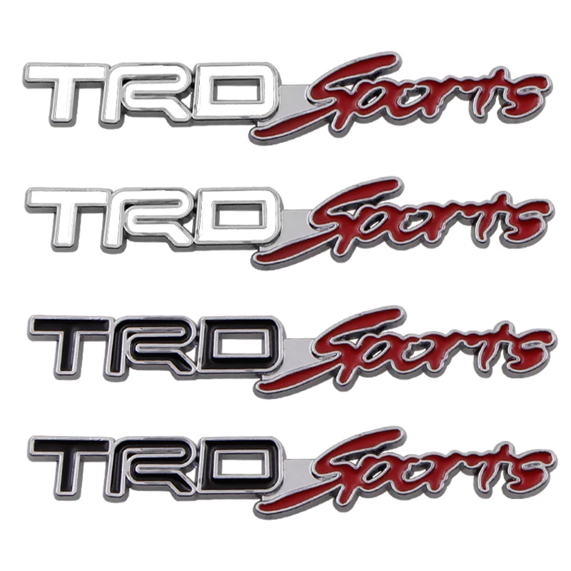 

2PCS Car TRD Sorts Logo 3D Race Metal Sticker Auto Emblem Badge Decal for Toyotas Crown REIZ COROLLA Camry Auto Accessories