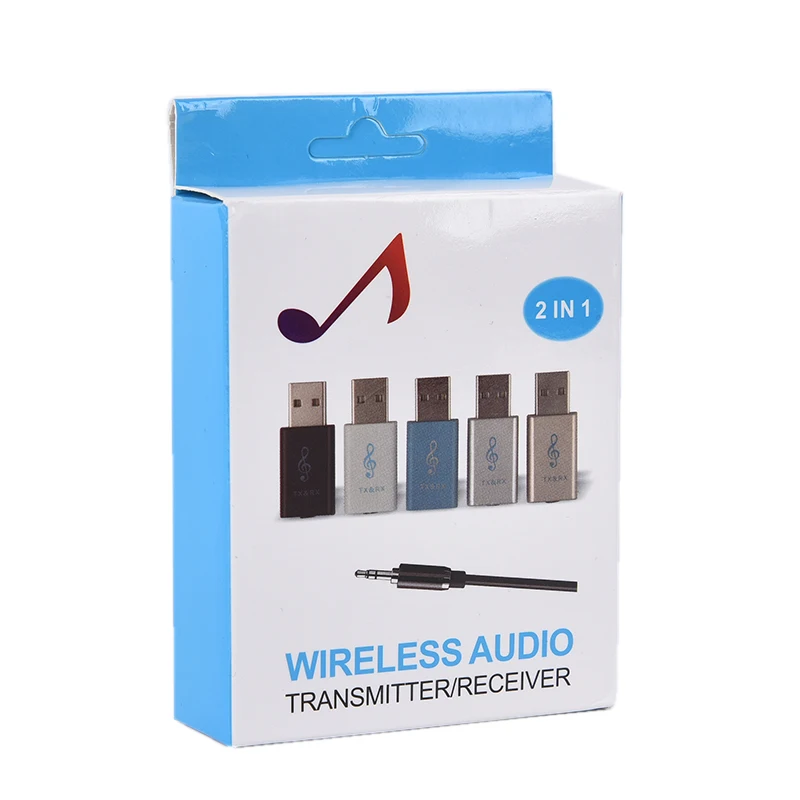 Bluetooth 5,0 передатчик приемник беспроводной аудио адаптер Plug Play для ТВ ПК