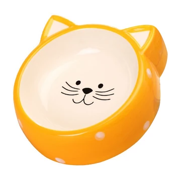 

Practical Dog and Cat Food Tray, Ceramic Pet Bowl for Food and Water