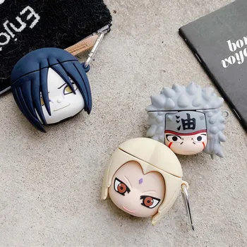 

3D Japan Anime Cartoon NARUTO Jiraiya Tsunade Bluetooth Headset Silicone Case For Airpods Pro 1/2/3 Wireless Charging Cover
