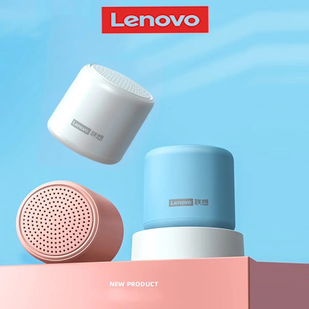 Lenovo L01-minialtavoz TWS, inalámbrico por Bluetooth, altavoz portátil para exteriores, columna de sonido estéreo, música envolvente, altavoz resistente al agua