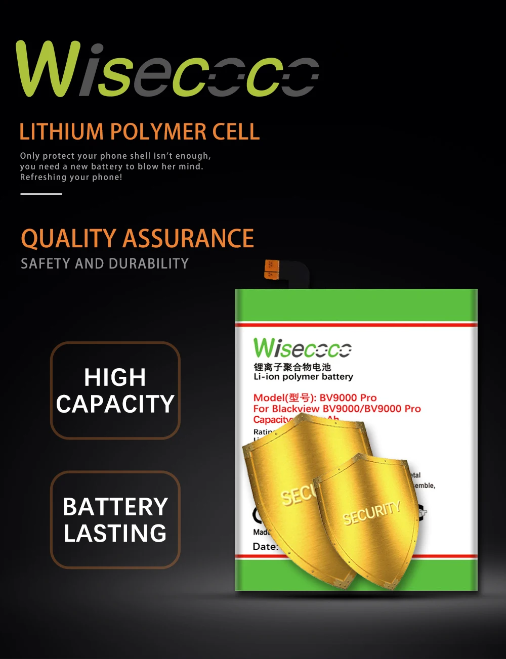 WISECOCO батарея для Blackview BV6000 BV6800 BV7000 BV8000 BV9000 телефон новейшее производство высокое качество батарея+ номер отслеживания