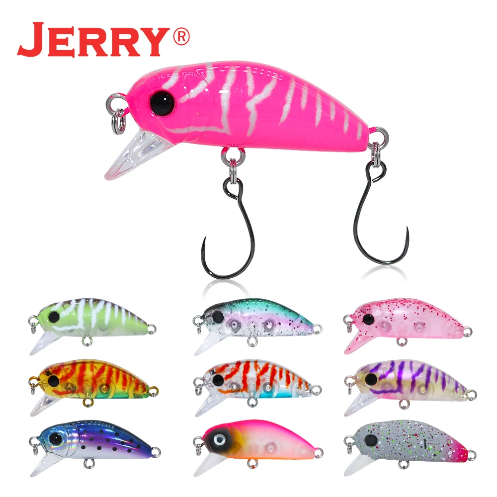 Jerry Prodigy Slow Sinking Plastic Fishing Wobbles Hard Baits 35mm