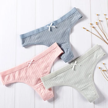 

JULY'S SYJJF Women's Cotton Strings Panties Girls Ladies Underwear Panties Solid Casual Female Comfortable SeamlessUnderpants