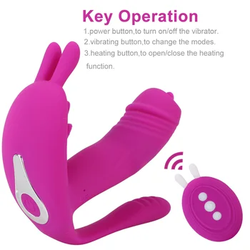 3 In 1 Wireless Vibrator For Women Heated Dildo Vaginal Clitoris Licks Anal Plug Erotic Penis Female Masturbator Sex Toys Erotic 5