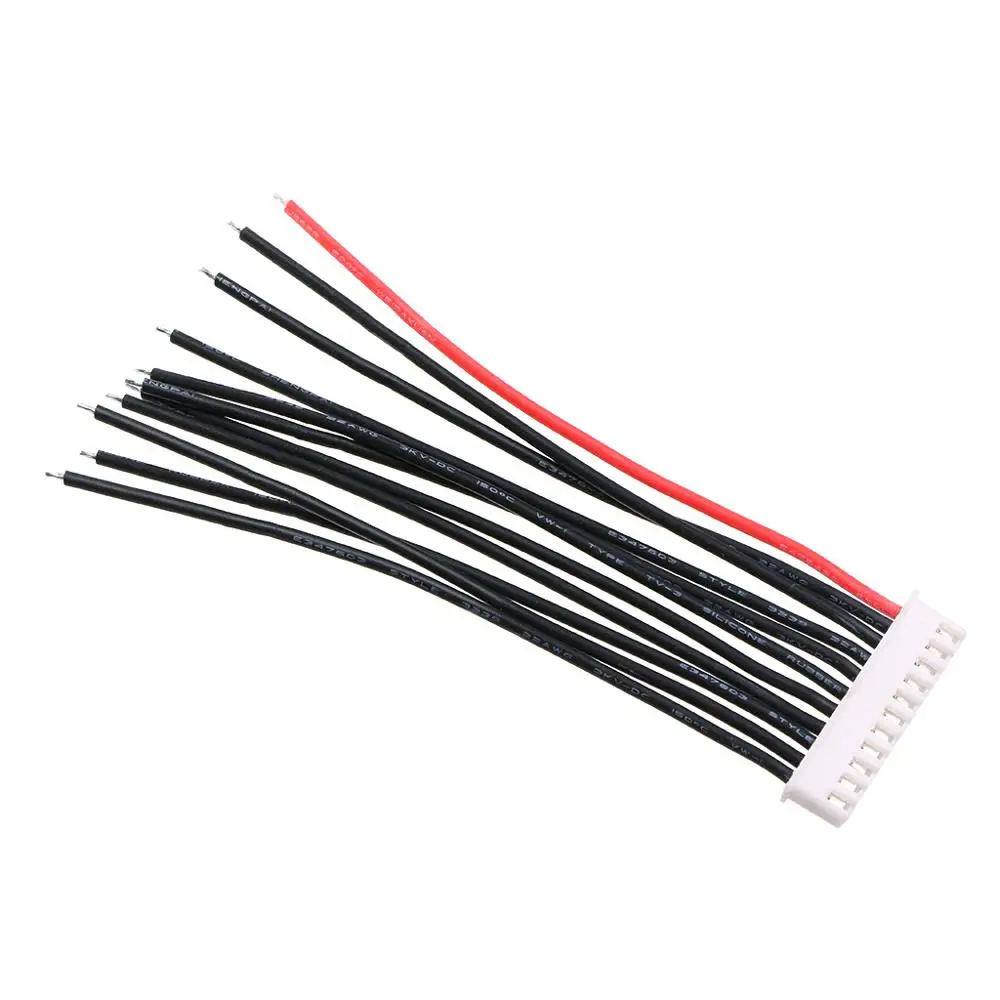 

10S1P Lipo Battery Balance Charger Cable 22 AWG Silicon Wire JST XH Plug 10CM