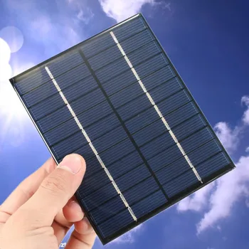 

CLAITE 2W 12V 0-160mA Mini Polycrystalline Solar Panel Photovoltaic Panel