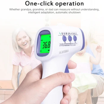 

High Precision Without Error Non-contact Infrared Smart Body Thermometer Forehead Gun LED Digital Display Intelligent