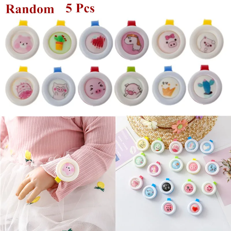 Summer Mosquito Repellent Button Baby Kids Buckle Outdoor Anti-mosquito Child Repellent Reject Adults Protection 5 Pcs/set mosquito repellent button