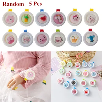 

5 Pcs/set Summer Mosquito Repellent Button Baby Kids Buckle Outdoor Anti-mosquito Child Repellent Reject Adults Protection