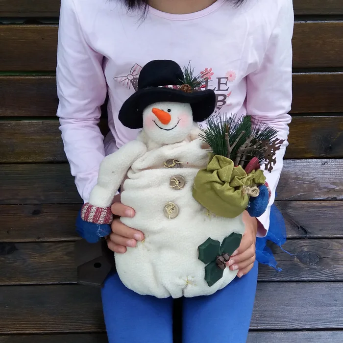 Плюшевый тканевый Снеговик кукла рождественский кулон-украшение семья четырех снеговиков лучший рождественский подарок