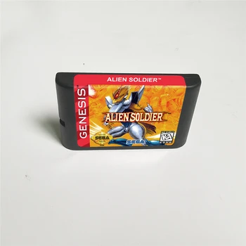 

Alien Soldier USA Label - 16 Bit MD Game Card for Sega Megadrive Genesis Video Game Console Cartridge