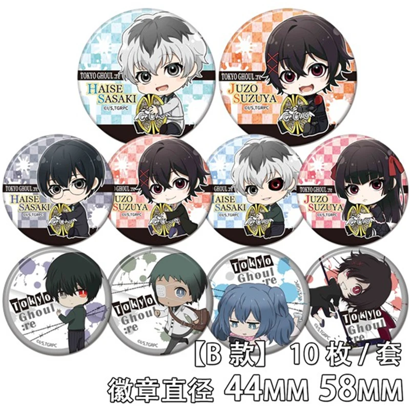 Токийский Гуль мультфильм фотозначок косплея kaneki ken брошь коллекционный рюкзак